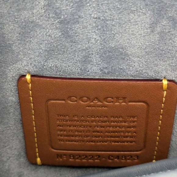 Coach Soft Tabby Shoulder Bag in Chambray (blue) - Picture 13 of 14